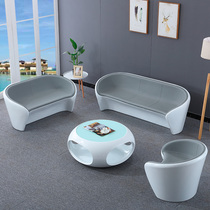 Negotiation table and chair combination simple round reception table and chair Hall Shop beauty salon leisure area reception sofa