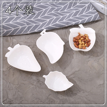 4 sets of ceramic sauce and vinegar dishes bone dishes seasoning dishes seasoning dishes vegetable dishes hotel household creative shaped tableware