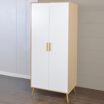Wardrobe Modern minimalist bedroom cabinet double door two door children wardrobe Nordic small apartment rental room wardrobe