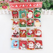 Christmas tree decoration pendant 128 Christmas wishing cards greeting cards mini hanging cards Christmas decorations