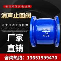 Shanghai Hugong silencer check valve H41X-16Q silent check check valve stainless steel core water pump fire
