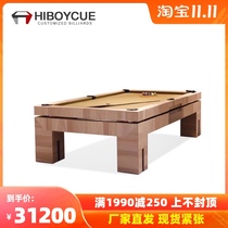 HiboyCue solid wood pool table home American black eight drop bag Chinese adult standard carving billiard table