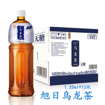 Rising Sun Oolong Tea 1 25L * 12 bottles of sugar-free oolong tea beverage tea polyphenols 0 card 0 fat Jiangsu Zhejiang Shanghai and Anhui