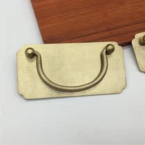 All copper drawer handle Pure copper Antique Chinese desk cabinet Writing desk furniture Bucket cabinet handle Furniture copper accessories