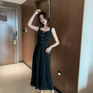 Suspender Korean slim casual dress