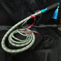 304 stainless steel flexible plastic coated steel wire soft whip self-defense fitness short whip ring unicorn whip