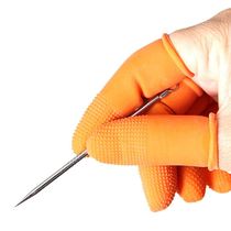 Thickened Non-slip Abrasion Resistant Latex Linen Finger finger sleeves Rubber protective point Note page-turning protection finger disposable finger headsets