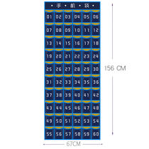 Dormitory class baking kitchen home plug-in card mobile phone storage bag door rear storage bag 60 grid