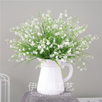 Single fake flower plastic flower lily orchid simulation plant plastic flower small set flower hipster decoration white flower arrangement
