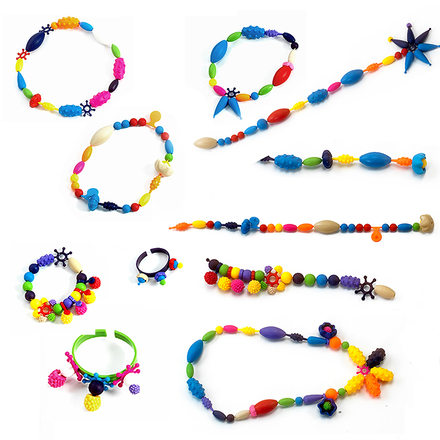 怀乐百变波普串串珠女孩手工diy无绳串珠手链