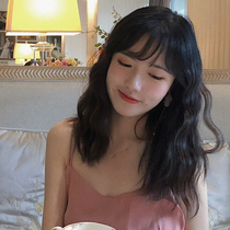 Wig womens long hair wool roll cute air bangs corn hot Net Red new natural full head cover