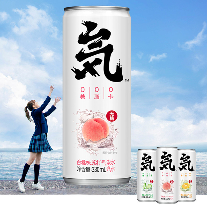 【元气森林】无糖0脂0卡罐装饮料24罐