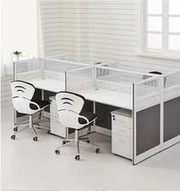 Office furniture four staff desk simple modern screen Office four staff staff computer desk dd