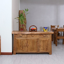 Camphor Wood New Chinese dining side cabinet living room partition multifunctional furniture original ecological antique storage tea cabinet