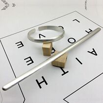 Sterling silver 9999 silver foot silver princess bracelet special silver bar Hand-made custom snowflake silver round rod bracelet embryo DIY