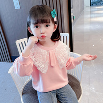Girls sweater autumn dress foreign style baby girl spring and autumn trendy baby cotton bottoming shirt girl trendy childrens tops
