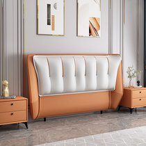 Headboard soft bag single buy technology cloth solid wood modern minimalist 2 meters wide floor light luxury headrest backboard customization