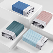 3 Graphene Antibacterial Mens Underwear Mens Flat Corner Pants Modale Summer Thin-cut hollow-free four-corner shorts