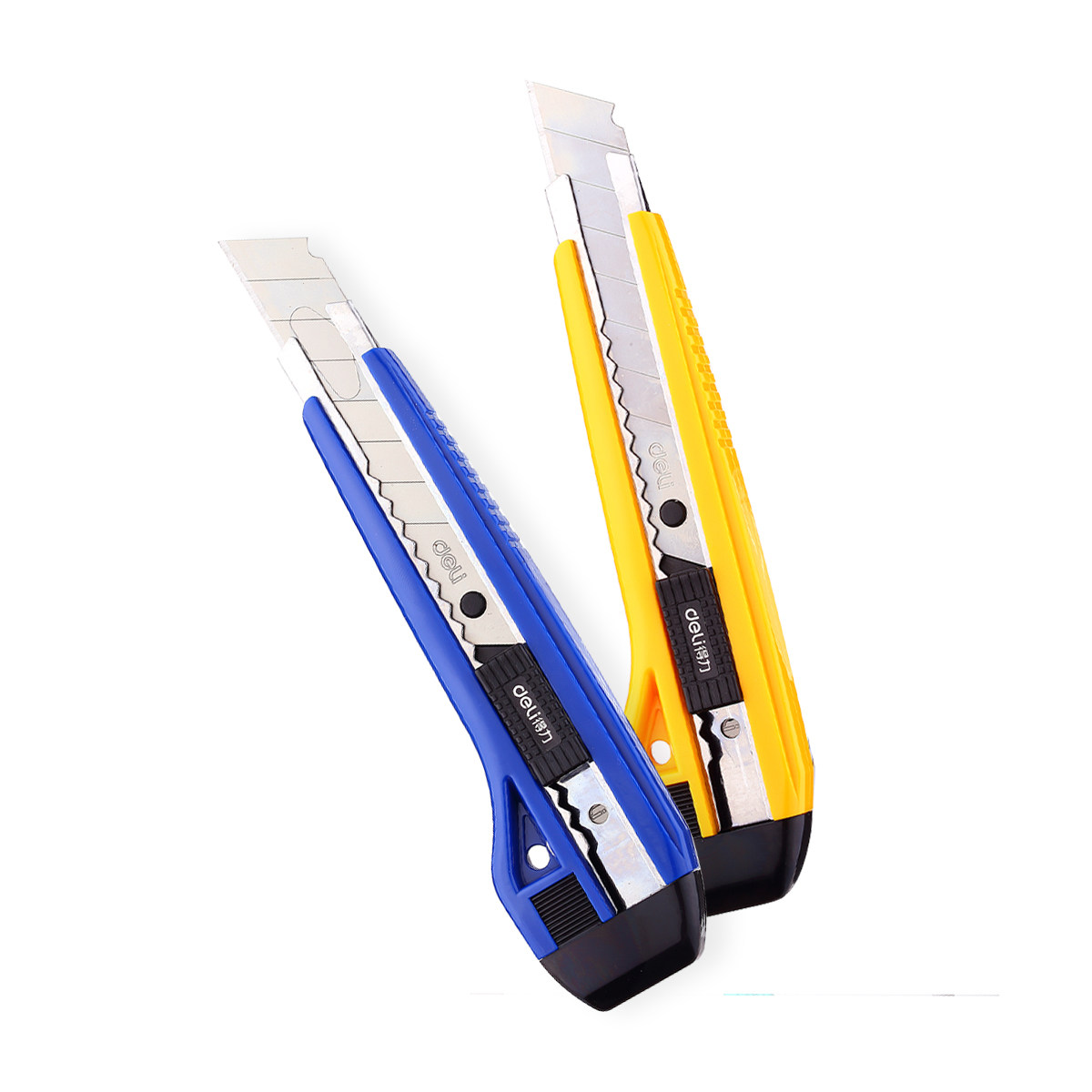 得力美工刀大号美工刀片手自动锁壁纸刀裁切刀