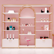 Beauty Salon Products Display Case Skin Care Cosmetics Shelf Display Rack Medecor Shop Light Extravagant Shelving Shelf