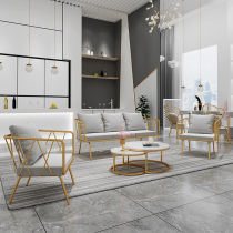 Beauty Chia Store Rest Area Sofa Reception Office Tea Table Brief Modern Beauty Salon Clothing Shop Small Sofa Net Red