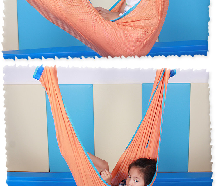 精品 幼儿园儿童感统器材室内吊缆 悬挂布袋布兜吊椅 网缆秋千