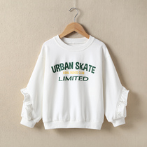 South Korean girls pure cotton long sleeve T-shirt spring autumn 2022 new CUHK tong round collar Korean version of undershirt child blouse