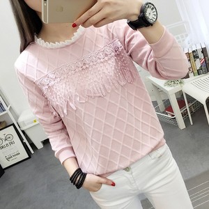 韩版潮2018新款春秋新款上衣服时尚打底衫秋衣外穿宽松长袖t恤女