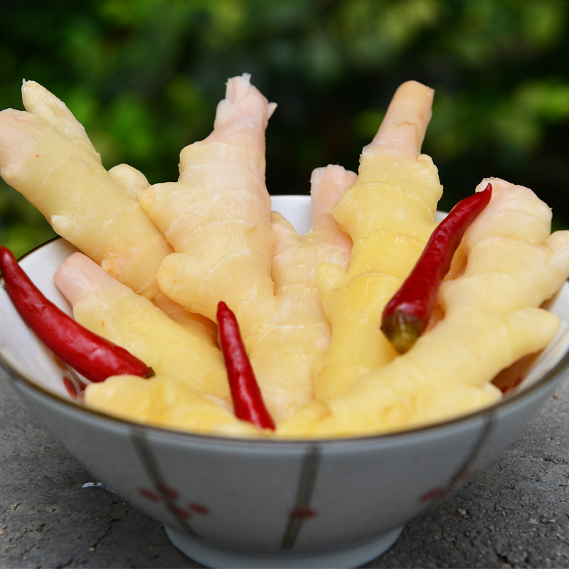 6袋包邮 四川农家老坛泡仔姜嫩姜 传统泡菜泡生姜酸姜泡黄姜250g