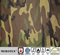 Camouflage cloth cotton anti-tear flame retardant Teflon Sanley camouflage cloth fire fire camouflage cloth