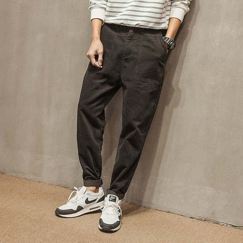 裤子穿出复古感,灯芯绒分分钟变身英伦街头杀!