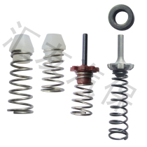 Large medium and small air gun accessories Pneumatic wrench accessories Closed air intake valve top rod iron and aluminum rod sealing ring Gasket spring