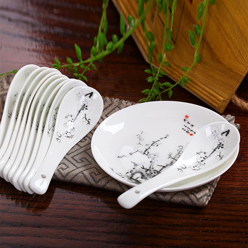 Red xin master design 56 skull porcelain tableware suit dish dish jingdezhen ceramic tableware bowl dish