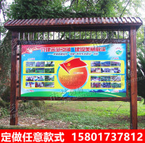 Anticorrosive Wood Billboard outdoor billboard scenic spot solid wood carbonized guide board window lettering board announcement bar