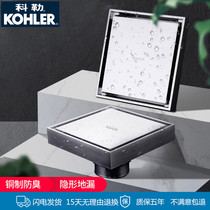 Cole invisible floor drain full copper plus rectangular bar large displacement toilet shower room concealed deodorized floor drain