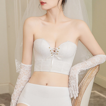 Wedding Dress Strapless Underwear for Women Small Breast Push Up Anti-slip Breast Trowel Invisible Bra Sticker for Photography