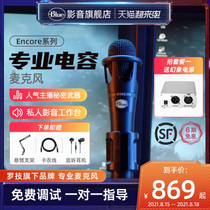 (Official flagship store)Logitech Blue Encore300 Condenser microphone Mobile phone sound card Anchor special microphone equipment E300 Game K song recording equipment set
