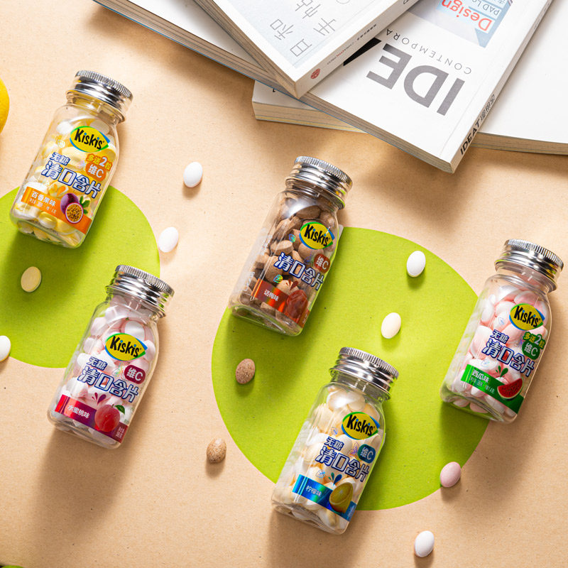 酷滋kiskis 无糖薄荷糖38g*2瓶*3件19.9元包邮(双重优惠)
