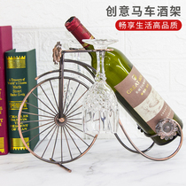 Red wine rack ornaments shelf home simple personality creative Nordic wine rack goblet upside down display shelf