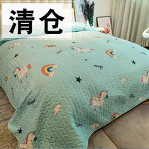 Four seasons universal plus embroidered tatami double-sided bed cover sheets single-piece summer ins wind large Kang pad on both sides