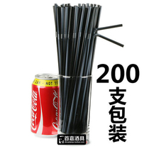 200 Mount Bends Short Straw Bar Straws Big Bag Black Straw Drink Straw Black Straw Coffee Straws