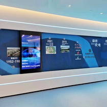 Exhibition Hall interactive slide screen linear guide slider multimedia electric bearing silent automatic all-in-one TV