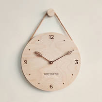 South Korea INS Free Punch Clock Hanging Clock Living Room Home Clock Modern Minimalist Decorate Personality Creative Nordic Table
