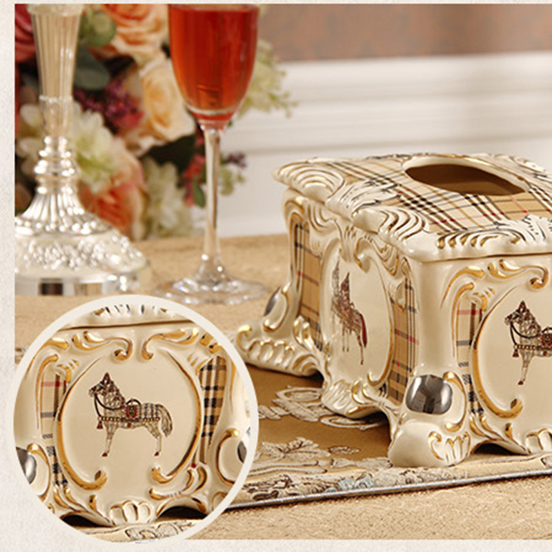 British creative tissue boxes sitting room adornment ceramic exhaust carton tea table top grade key-2 luxury home furnishing articles