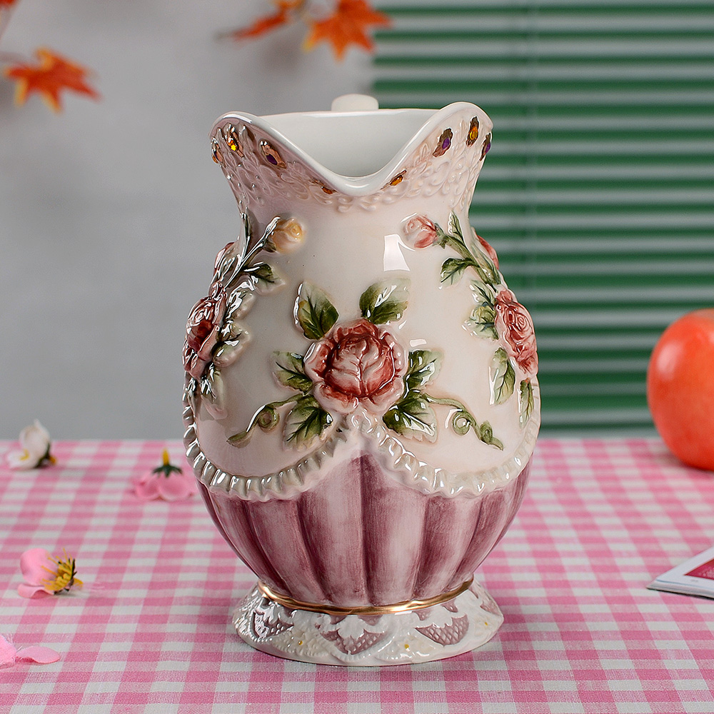 European rural ceramic vases, creative household decorations kettle creative jewelry sitting room porch mesa furnishing articles