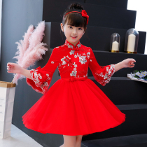 Girls Princess Childrens dress dress foreign style 2021 new spring and autumn winter clothes autumn clothes big children