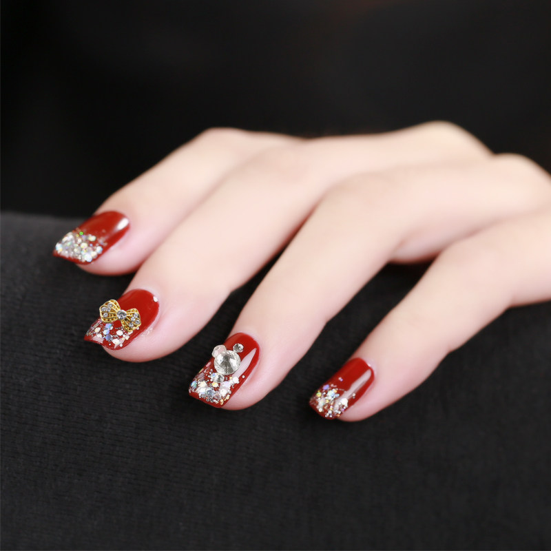 薇林美甲新饰品 钻石水钻 假指甲贴钻钻饰 甲油胶合金美甲钻25-48