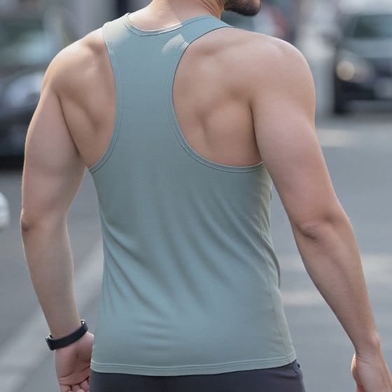 Men's I-shaped vest thin sports sleeveless outer wear trendy slim fit training tights pure cotton large size base shirt
Men's I-shaped vest thin sports sleeveless outer wear trendy slim fit training tights pure cotton large size base shirt