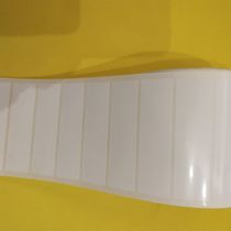 Bright white PET label paper 90*15 blank print bar code paper waterproof oil tear not rotten PVC sticker customized