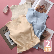 Duvet Warm Vest Girl Inside wearing children No marks CUHK Thickening Teenagers 13-year-old girl Warm Underwear